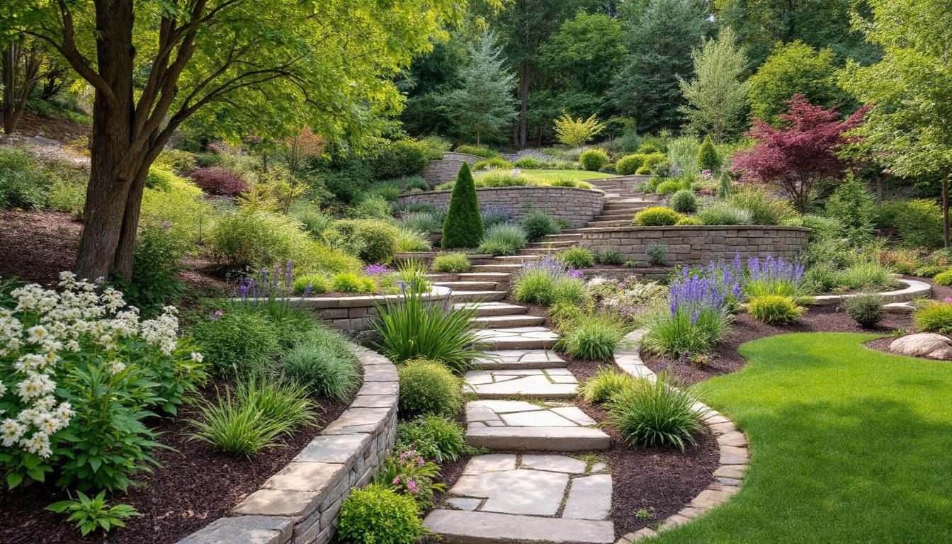 Aménagement jardin talus : idées et solutions pour réussir