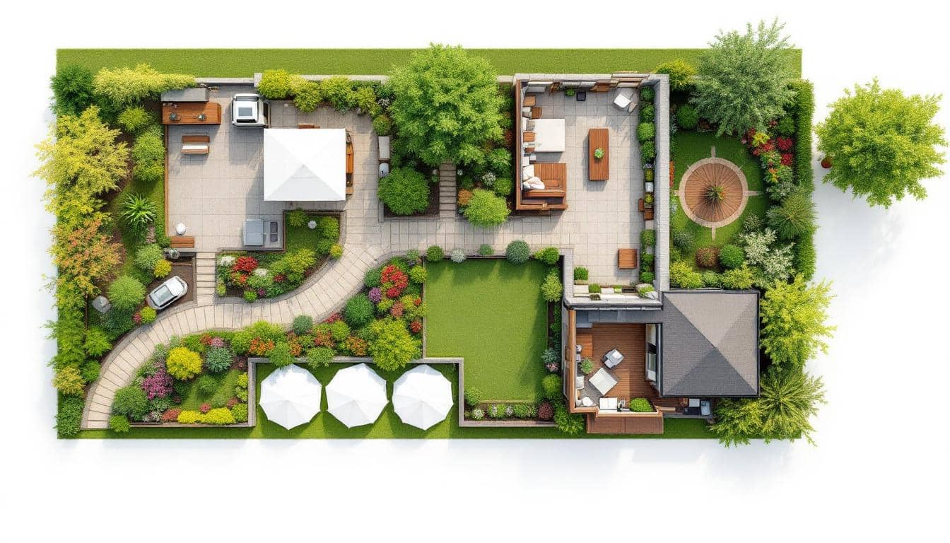 Tarif aménagement jardin 200m2 : découvrez les coûts et astuces