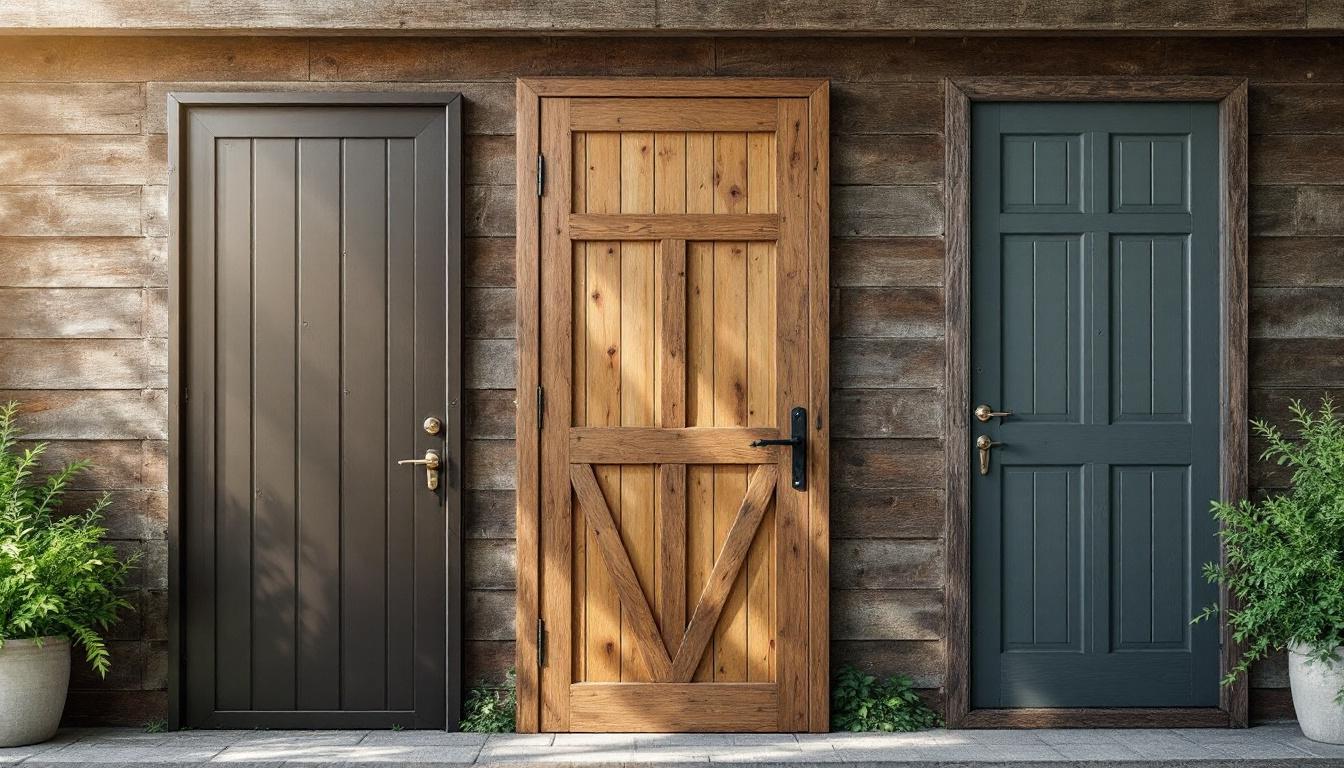 Porte pour abri de jardin : matériaux, dimensions et conseils d'achat